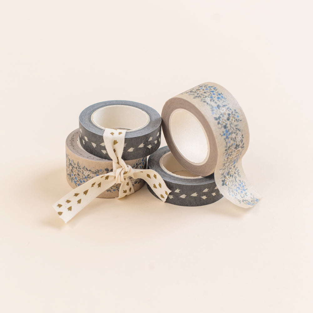 Footprint & Floral Mini Masking Tape